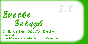 evetke belagh business card